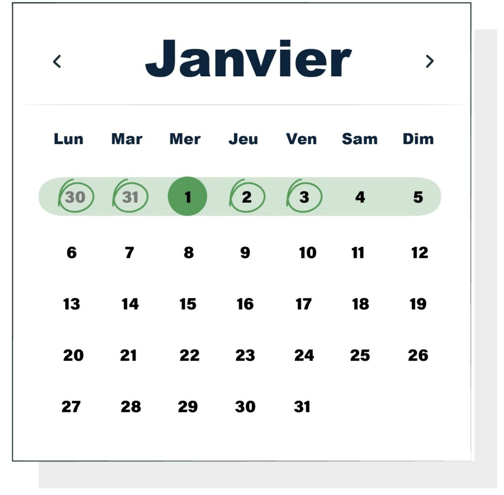 Jours fériés 2024 / 2025