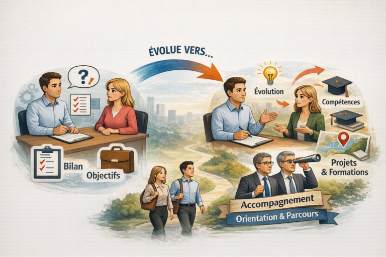 Évolution de l'entretien professionnel vers l'entretien de parcours professionnel : du bilan des objectifs à l'accompagnement sur les compétences et la formation